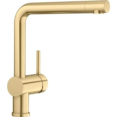 Abbildung von Blanco Küchenarmatur LINUS Wasserhahn Hochdruck satin gold
