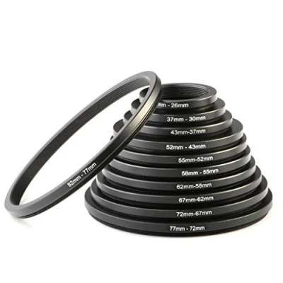 Abbildung von K&amp;F Concept 11 teiliges Filteradapter Set,Step down Ring Set 30 26,37 30,43 37,52 43,55 52,58 55,62 58,67 62,72 67,77 72,82 77MM Step Adapter Verkleinernde für Canon Nikon Sony