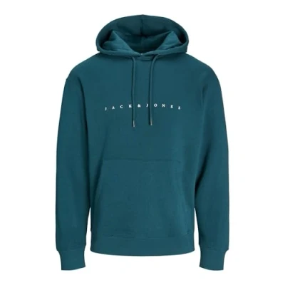 Abbildung von Jack &amp; Jones Jjestar Kapuzenpullover, Herren, Größe: 6XL, Deep teal