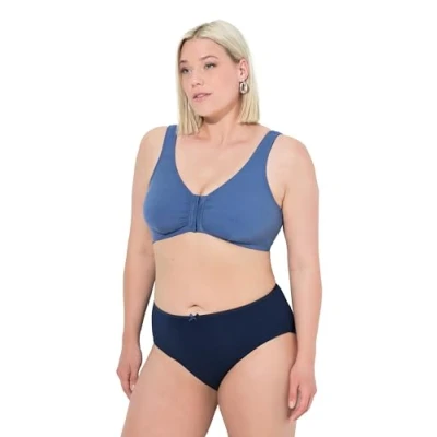 Abbildung von Ulla Popken Damen große Größen Übergrößen Plus Size Bustier, Still BH, Vorderverschluss, Cup C/D E/F
