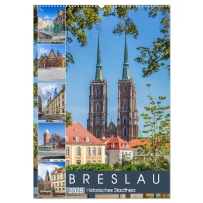 Abbildung von BRESLAU Historisches Stadtherz (Wandkalender 2025 DIN A2 hoch), CALVENDO Monatskalender