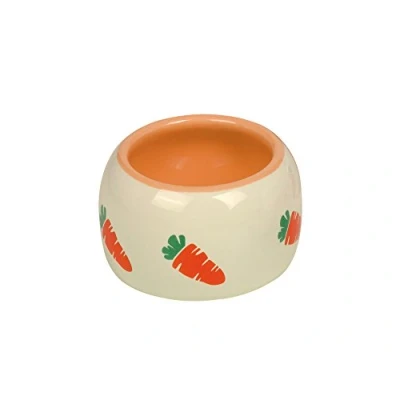Abbildung von Nobby Keramik Futtertrog CARROT, beige / orange 125 ml, 1 Stück