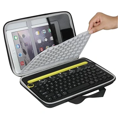 Abbildung von Adada Hermitshell Hart Tasche Case für K480 Kabellose Multi Device Tastatur.