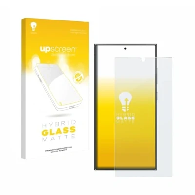 Abbildung von upscreen Entspiegelungs Schutzglas für Samsung Galaxy S24 Ultra (case friendly) Schutzfolie Matt, Glas Folie [mattierend, 9H Panzerschutz]