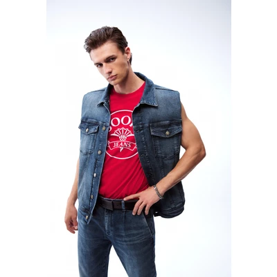 Abbildung von JOOP! Jeans Aleko Tshirt print, Herren, Größe: Large, Dark red