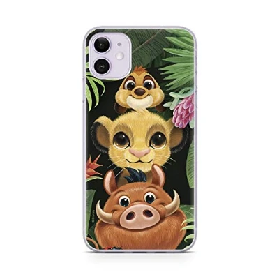 Abbildung von ERT GROUP Handyhülle für Apple iPhone 11 Original und offiziell Lizenziertes Disney Muster Simba &amp; Friends 003 optimal an die Form des Handy angepasst, hülle aus TPU