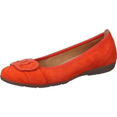 Abbildung von Gabor Sportliche Klassischer Ballerina, Damen, Größe: 38, Orange Schuhe