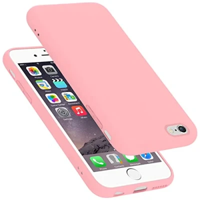 Abbildung von Cadorabo Hülle kompatibel mit Apple iPhone 6 PLUS / 6S Silikon Handyhülle für Case aus flüssigem stoßfeste dünne TPU Schutzhülle LIQUID PINK