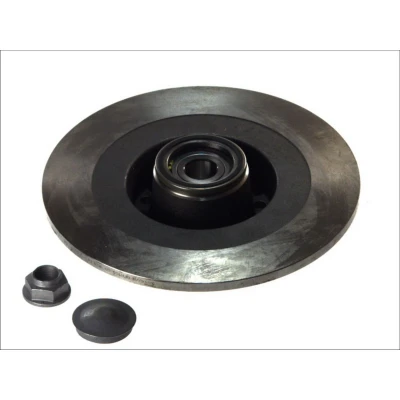 Abbildung von TRW DF6126BS Bremsscheibe 300 11 5 108 voll mit Radlager, ABS Sensorring RENAULT: Laguna III Coupe