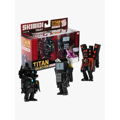 Abbildung von Skibidi Toilet Titan Collection Figurenset Series 1 3er Pack