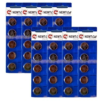 Abbildung von 40 Stück CR2016 3V Batterien CR 2016 Knopfzelle (Lithium Knopfzellen 3 Volt im er Pack)