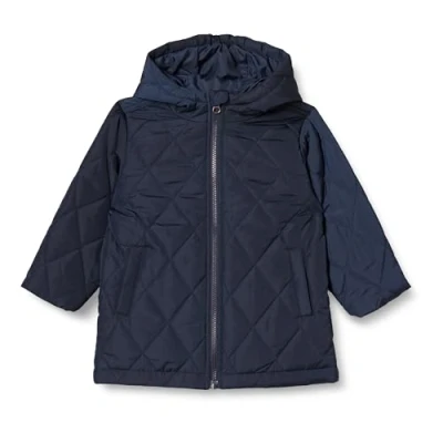 Abbildung von Amazon Essentials Unisex Kinder Lange Steppjacke, Marineblau, 10 Jahre