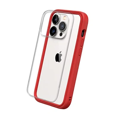 Abbildung von RhinoShield Modulares Case kompatibel mit [iPhone 14 Pro] Mod NX Anpassbare &amp; stoßdämpfende Schutzhülle im schlanken Design 3.5 Meter Fallschutz Rot