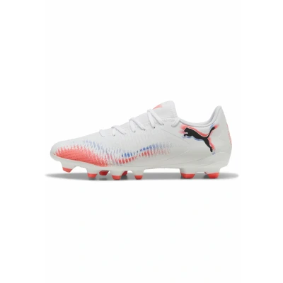 Abbildung von PUMA Unisex Future 8 Play Fg/Ag Fussballschuh, Weiß, Schwarz, leuchtendes Rot, 46 EU
