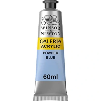 Abbildung von Winsor &amp; Newton 2120446 Galeria Acrylfarbe, hohe Pigmentierung, lichtecht, buttrige Konsistenz, 60 ml Tube Puderblau