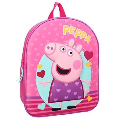 Abbildung von Peppa Pig Kinderrucksack 3D Rucksack Wutz 31 x 25 10 cm Kinder Tasche