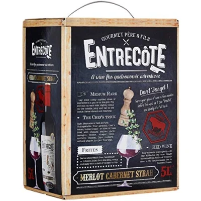 Abbildung von Entrecote Merlot, Cabernet Sauvignon, Syrah Rotwein aus Frankreich BIB Bag in Box (1 x 5 l)