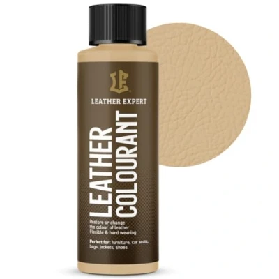 Abbildung von Sehr Deckend Wasser Lederfarbe Beige 50 ml Leather Paint für Natur und ÖkoLeder Dye Ohne Alkohol alle Lederaccessoires Reißt oder Blättert Nicht ab