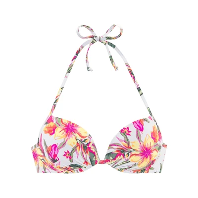 Abbildung von LASCANA Push Up Bikini Top Malia, mit tropischem Print
