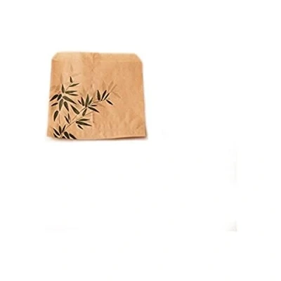Abbildung von Tüten Für Pommes &quot;Feel Green&quot; 34 G/M2 12X12 Cm Beige Pergament Fettabweisend 1000 Un.