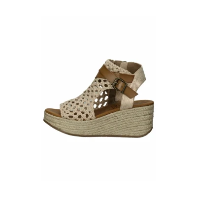 Abbildung von Blowfish Malibu Damen Keilsandalette in Gold, Größe 41
