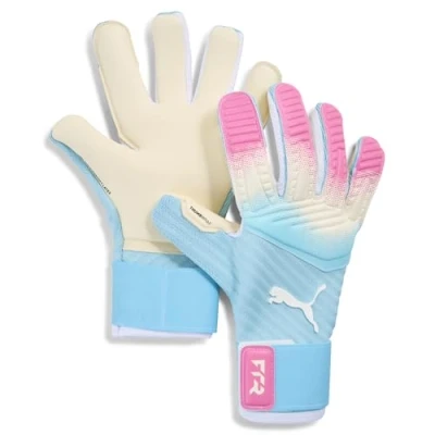 Abbildung von PUMA FUTURE Pro RE CHARGE Goalkeeper Gloves Youth, Accessoires, Sunset Rosa/Hero Blau/Weiß, 8.5
