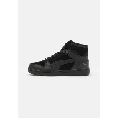Abbildung von Puma Rebound Layup Unisex Sneaker high, Größe: 42, Black/castlerock Leder und lederimitat
