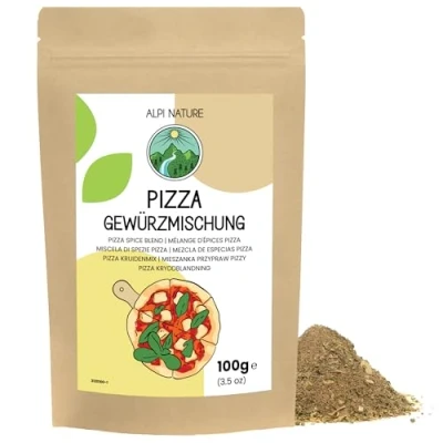 Abbildung von Pizza Gewürz 100g von Alpi Nature, Gewürzmischung, italienische Gewürze, Kräuter, Kräuter Gewürze für Sauce und Spezialitäten