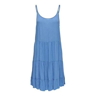 Abbildung von ONLY Damen Onlmaj Life S/L Aop Short Dress Wvn Noos, Marina, S