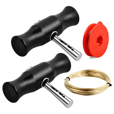 Abbildung von Pinsheng 4 Stück Auto Windschutzscheiben Entfernungs Werkzeug Kit, Windschutzscheibenwerkzeuge Reparatur Set, Universal Draht und Griffen Installation für Fenster
