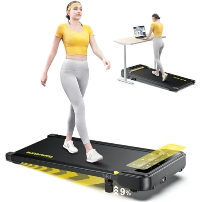 Abbildung von Laufband für Zuhause mit Neigung, 1 10 km/h Walking pad, Elektrisches Steigung, 2.5HP Machine &amp; Büro, Fernbedienung und App, Keine Montage Erforderlich