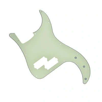 Abbildung von Dopro Schlagbrett für Bassgitarre mit 13 Löchern, PB P Bass, passend USA/Mexikanische Fender Precision Mintgrün, 3 lagig