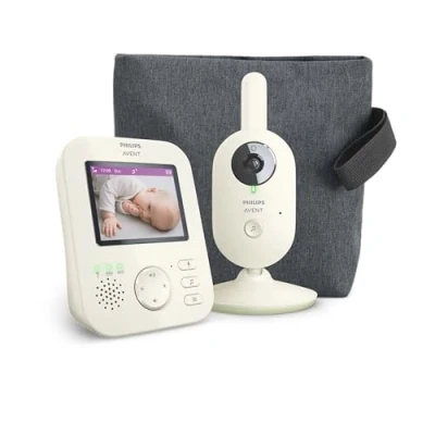 Abbildung von Philips AVENT Babyphone Advanced SCD882/26 Video, mit Farbbildschirm, Reichweite von 300 Metern und Gegensprechfunktion