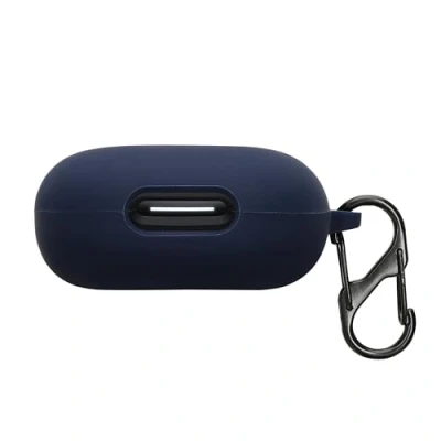 Abbildung von kwmobile Hülle kompatibel mit Anker Soundcore Sport X20 Kopfhörer Silikon Schutzhülle Etui Case Cover Schoner in Dunkelblau