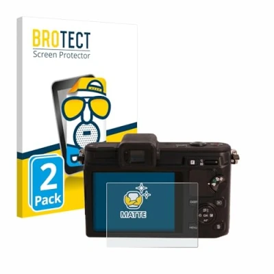 Abbildung von BROTECT Entspiegelungs Schutzfolie für Nikon 1 V1 (2 Stück) Matte Displayschutz Folie, Anti Reflex, Fingerprint