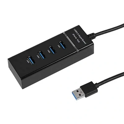 Abbildung von Annadue 4 Port USB Hub, Multiport USB3.0 Hub Ladedockstation 5 Gbit/s Lade Adapter für Telefon/Tablet/PC/für