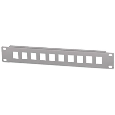 Abbildung von Intellinet 714969 10 Port Patchpanel unbestückt 1 HE, 25,4 cm (10 Zoll) Grau