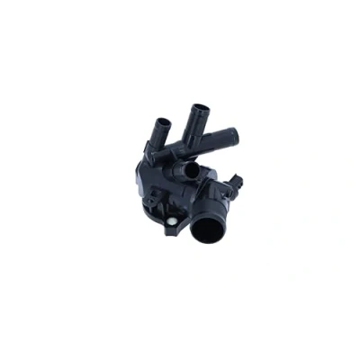 Abbildung von NRF 725332 Kühlwasserthermostat 93 mit Sensor, Dichtring Gehäuse RENAULT: Megane 3 Grandtour, Schrägheck, Clio 4 Schrägheck