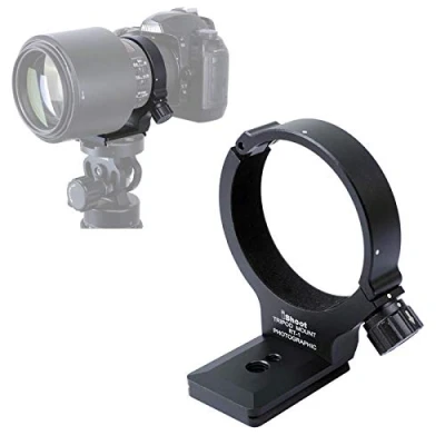 Abbildung von iShoot Stativschelle Stativring Objektiv Stativ halterungsring für Nikon RT 1 Nikkor AF S 300mm f/4E PF ED VR &amp; 70 200mm f/4G VR, unten ist Arca Swiss Fit Kameraplatte Schnellwechselplatte