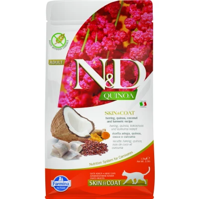 Abbildung von N&amp;D Quinoa CAT Skin &amp; Coat Hering Kokosnuss varianten 1,5 kg
