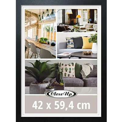 Abbildung von Close Up Premium Posterrahmen DIN A2 MDF Rahmen Plexiglas Scheibe Bilderrahmen