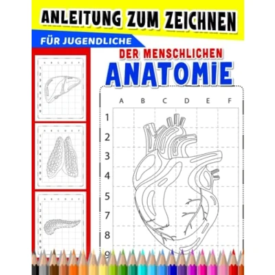Abbildung von Anleitung zum Zeichnen der menschlichen Anatomie für Jugendliche: Zeichenanleitung Gesichter oder Porträts Buch Geschenke Mädchen, Jungen ... Scherzgeschenke Zur Stressbewältigung