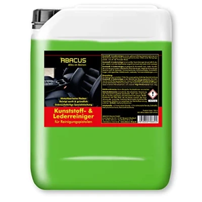 Abbildung von ABACUS® Tornador Lederreiniger, Kunststoffreiniger, Reiniger, gebrauchsfertig für Reinigungspistolen und Druckluftpistolen Kunststoff &amp; Lederreiniger 5 Liter (1185.5)