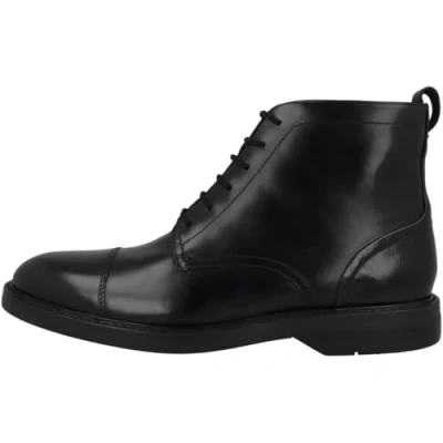 Abbildung von Clarks Herren Aldwin Cap Chukka Stiefel, Schwarzes Leder, 45 EU