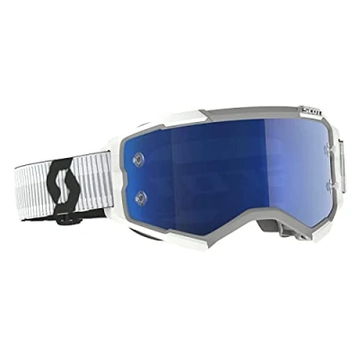 Abbildung von Scott Fury MX Goggle Cross/MTB Brille weiß/blau Chrom Works