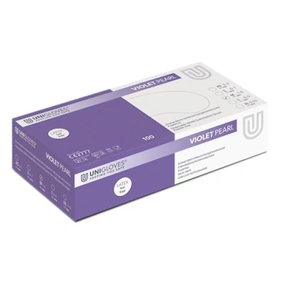 Abbildung von Unigloves® Nitril Handschuhe PEARL® Einweghandschuhe puderfrei, latexfrei Größe L (100 St)