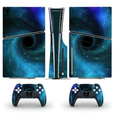 Abbildung von DolDer Sticker für PS5 Slim Disc Edition, Aufkleber Vinyl Skin Schutzfolie Folie Cover Konsole und Controller (S0127)