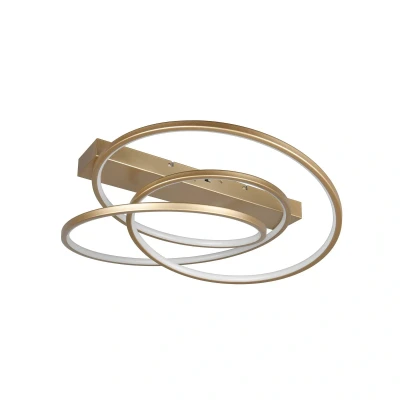 Abbildung von LED Deckenleuchte Darvin, goldfarben, Metall, Kunststoff CCT