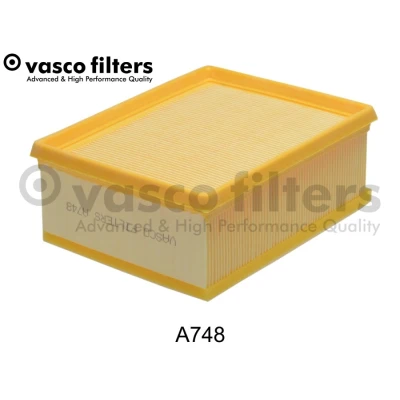 Abbildung von DAVID VASCO A748 Luftfilter 70 170 207 rechteckig Filtereinsatz mit Vorfilter PEUGEOT: 206 Schrägheck, SW, Limousine, CITROËN: Xsara Picasso