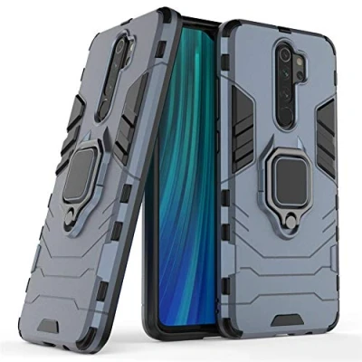 Abbildung von Kompatibel mit Redmi Note 8 Pro Hülle, Ring Ständer Magnetischer Handyhalter Auto Caseme Schutzhülle Case für Xiaomi Note8 (Navy Blau)